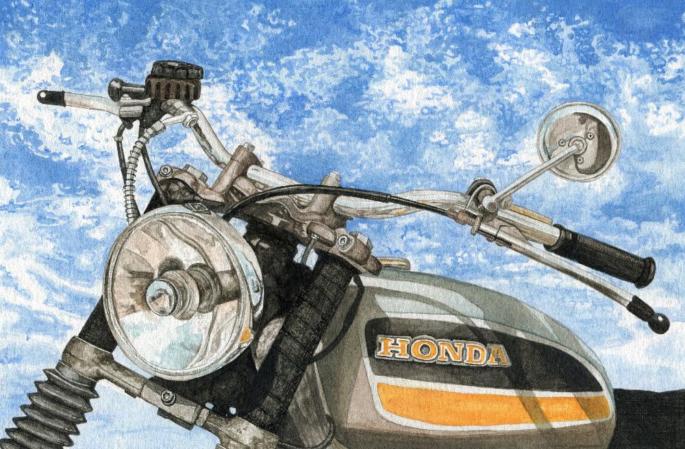 Vintage Honda CB - Print